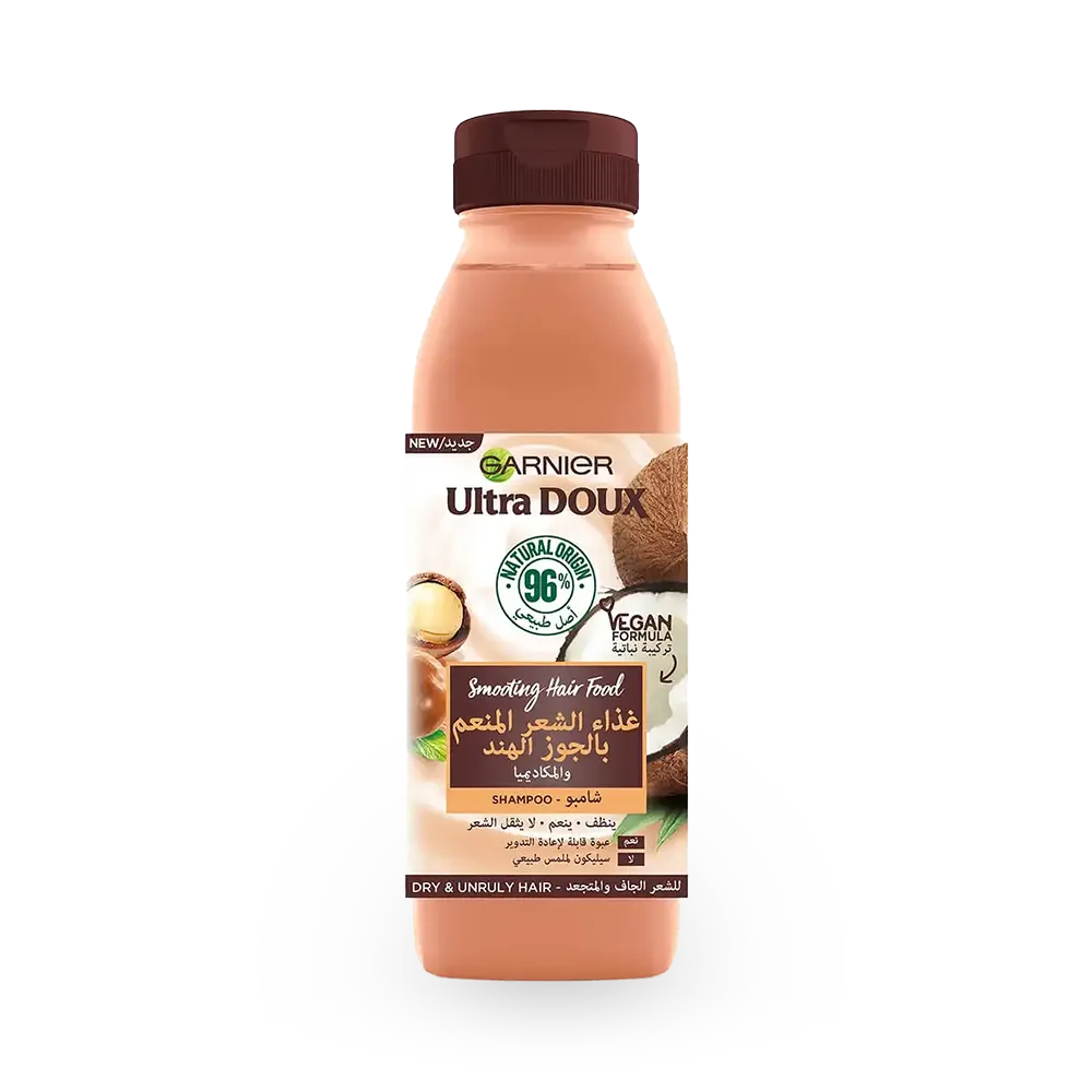 Garnier Ultra Doux Coconut & Macadamia Hair Food Shampoo - 350 ml thumbnail 1
