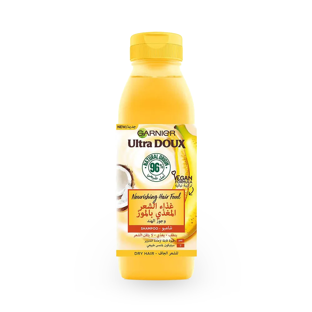Garnier Ultra Doux Nourishing Banana Hair Food Shampoo for Dry Hair - 350 ml thumbnail 1