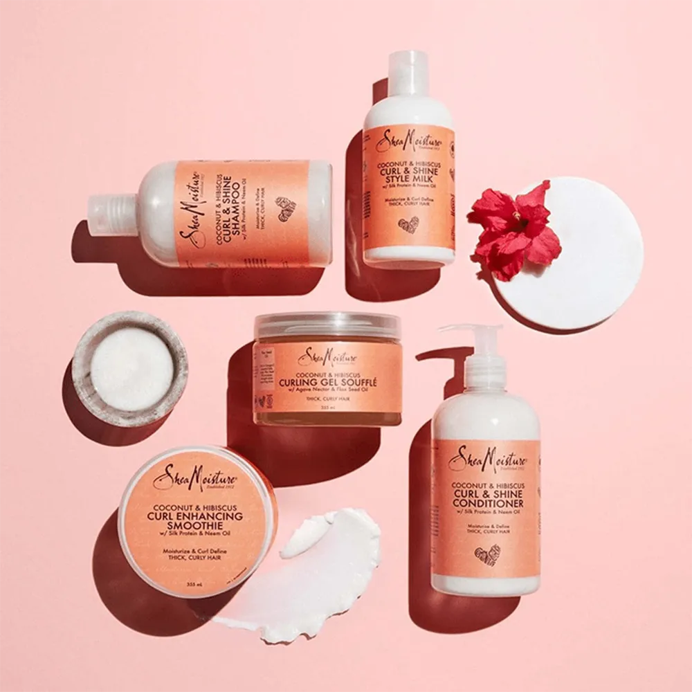 SheaMoisture Coconut & Hibiscus Curl & Shine Hair Shampoo - 384 ml thumbnail 3
