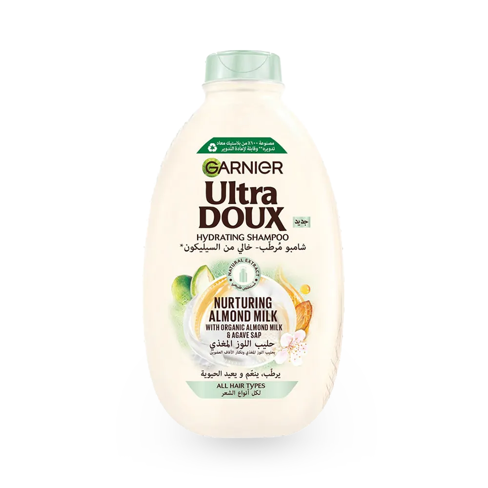 Garnier Ultra Doux Almond Milk Hydrating Shampoo - 600 ml thumbnail 1