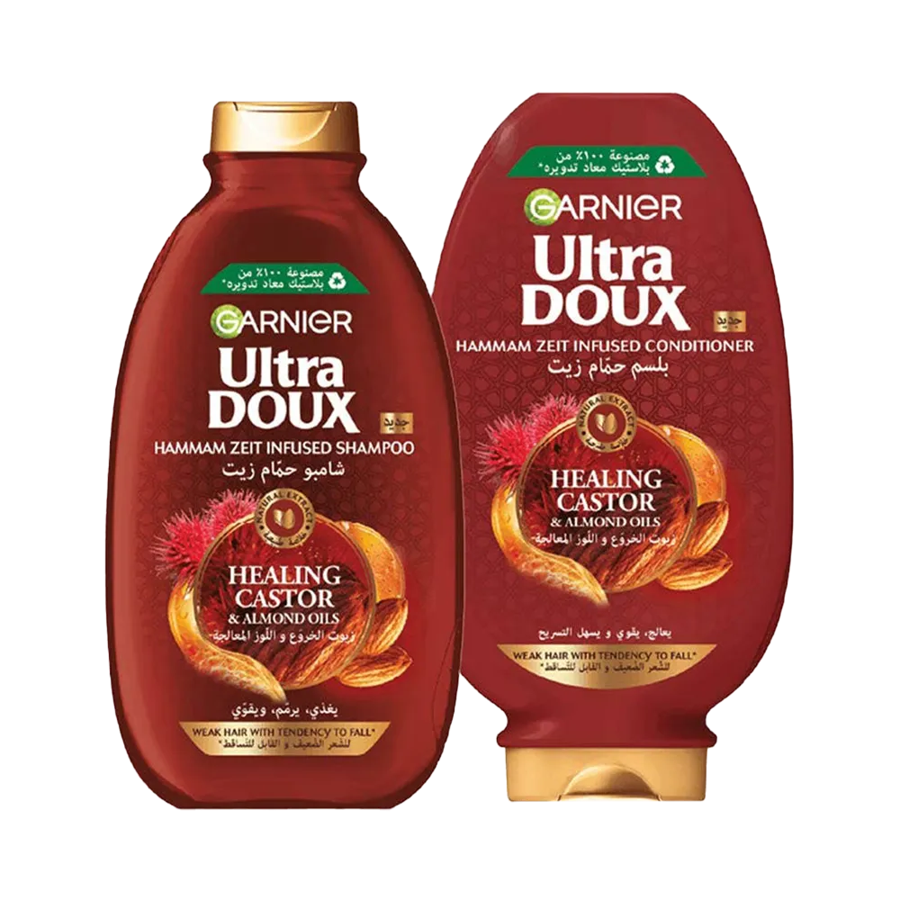 Garnier Ultra Doux Castor & Almond Healing Shampoo - 200 ml thumbnail 3