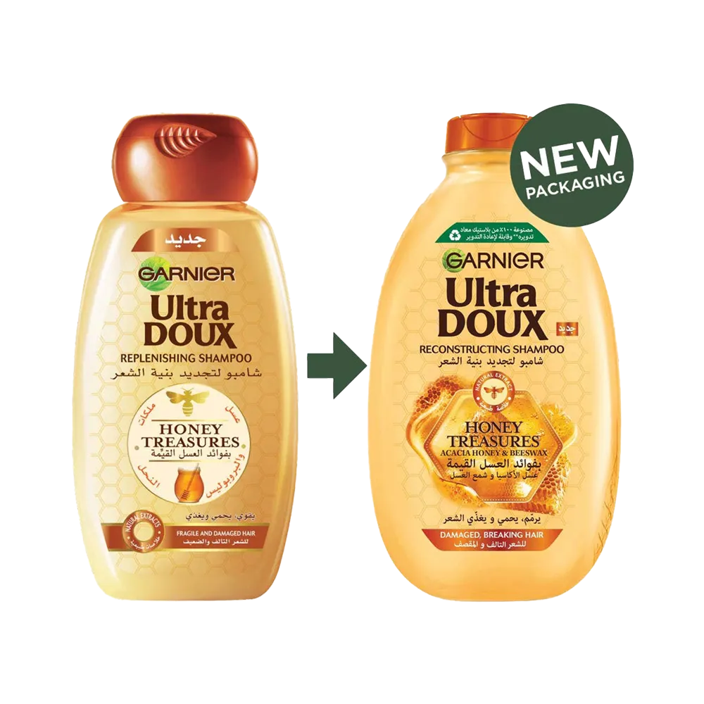 Garnier Ultra Doux Honey Treasures Repairing Shampoo - 400 ml thumbnail 3