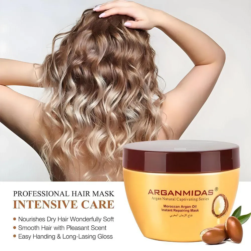 Arganmidas Moroccan Argan Oil Instant Repairing Mask - 300 ml thumbnail 4