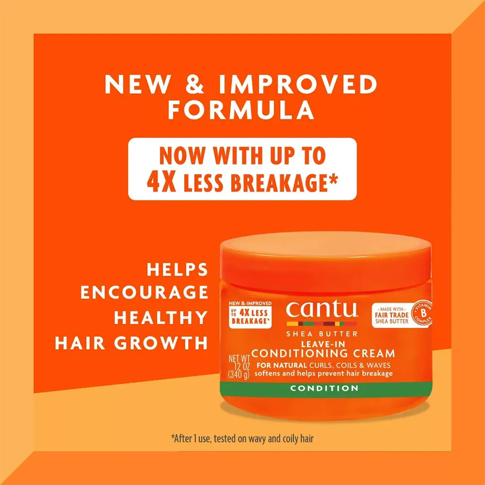 Cantu Shea Butter Leave In Conditioning Cream - 340 g thumbnail 4