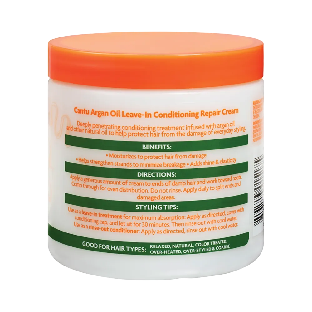 Cantu Argan Oil Leave-In Conditioning Repair Cream - 453 g thumbnail 3