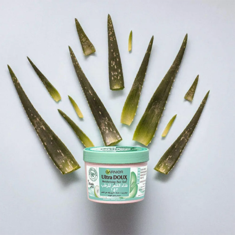 Garnier Ultra Doux Moisturising Aloe Vera 3-in-1 Hair Food for Normal Hair - 390 ml thumbnail 2