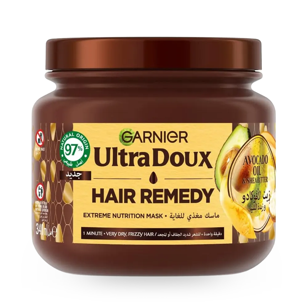 Garnier Ultra Doux Avocado Oil and Shea Butter Hair Remedy Extreme Nutrition Mask - 340 ml thumbnail 1