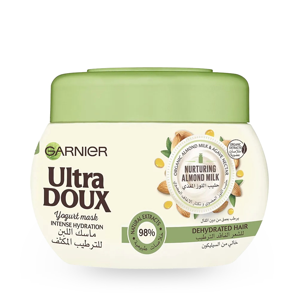 Garnier Ultra Doux Almond Milk Intense Hydration Yogurt Mask - 300 ml thumbnail 1
