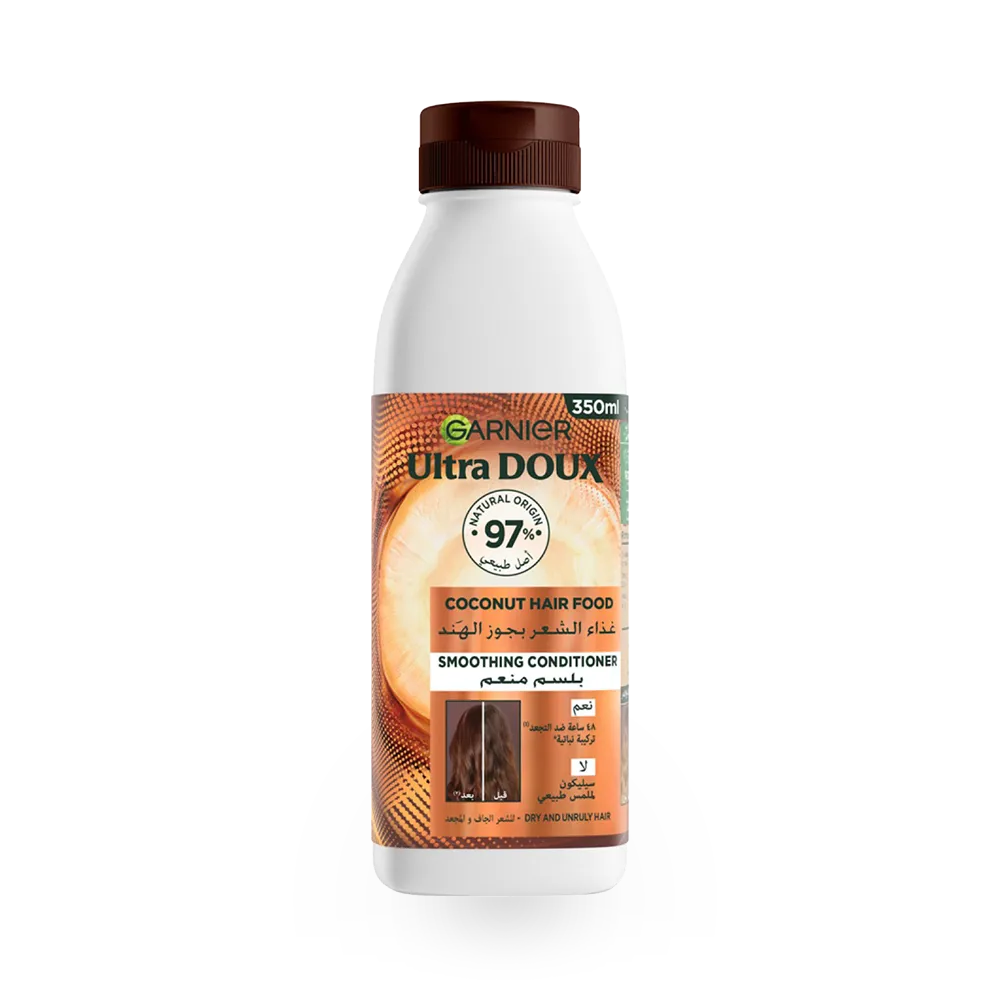 Garnier Ultra Doux Smoothing Coconut & Macadamia Hair Food Conditioner - 350ml thumbnail 1