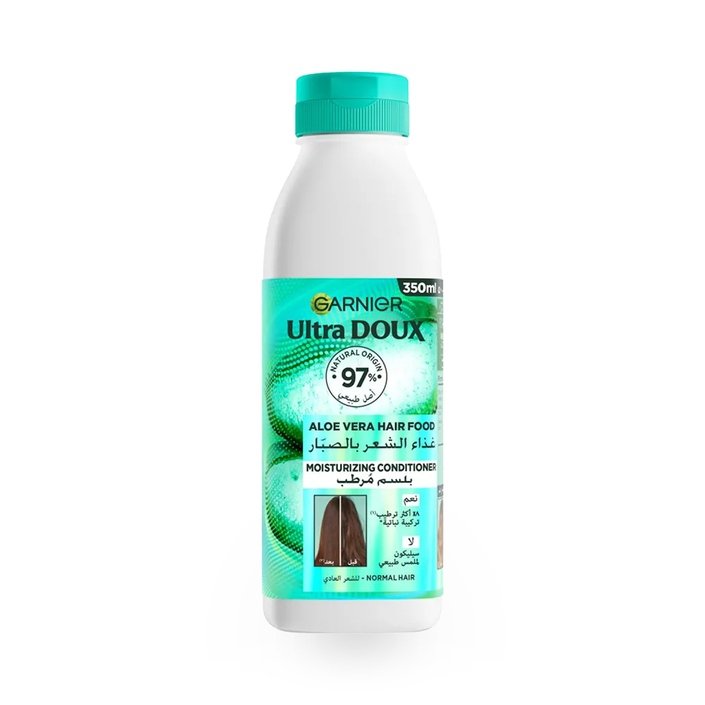 Garnier Ultra Doux Moisturising Hair Food with Aloe Vera & Coconut Conditioner - 350ml thumbnail 1