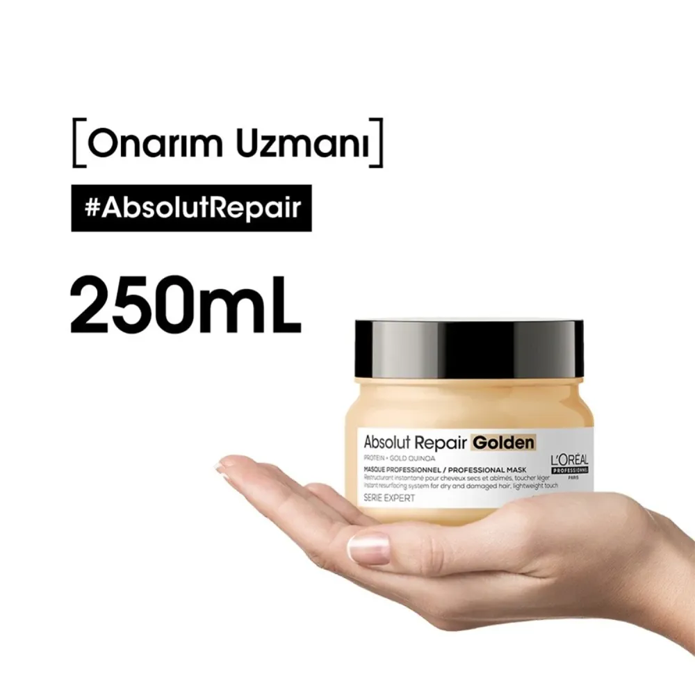 L’Oréal Paris Absolut Repair Resurfacing Golden Masque - 250 ml thumbnail 3
