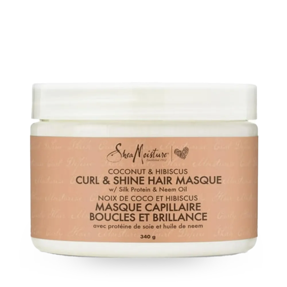 Shea Moisture Coconut & Hibiscus Curl & Shine Hair Masque - 326 g thumbnail 1