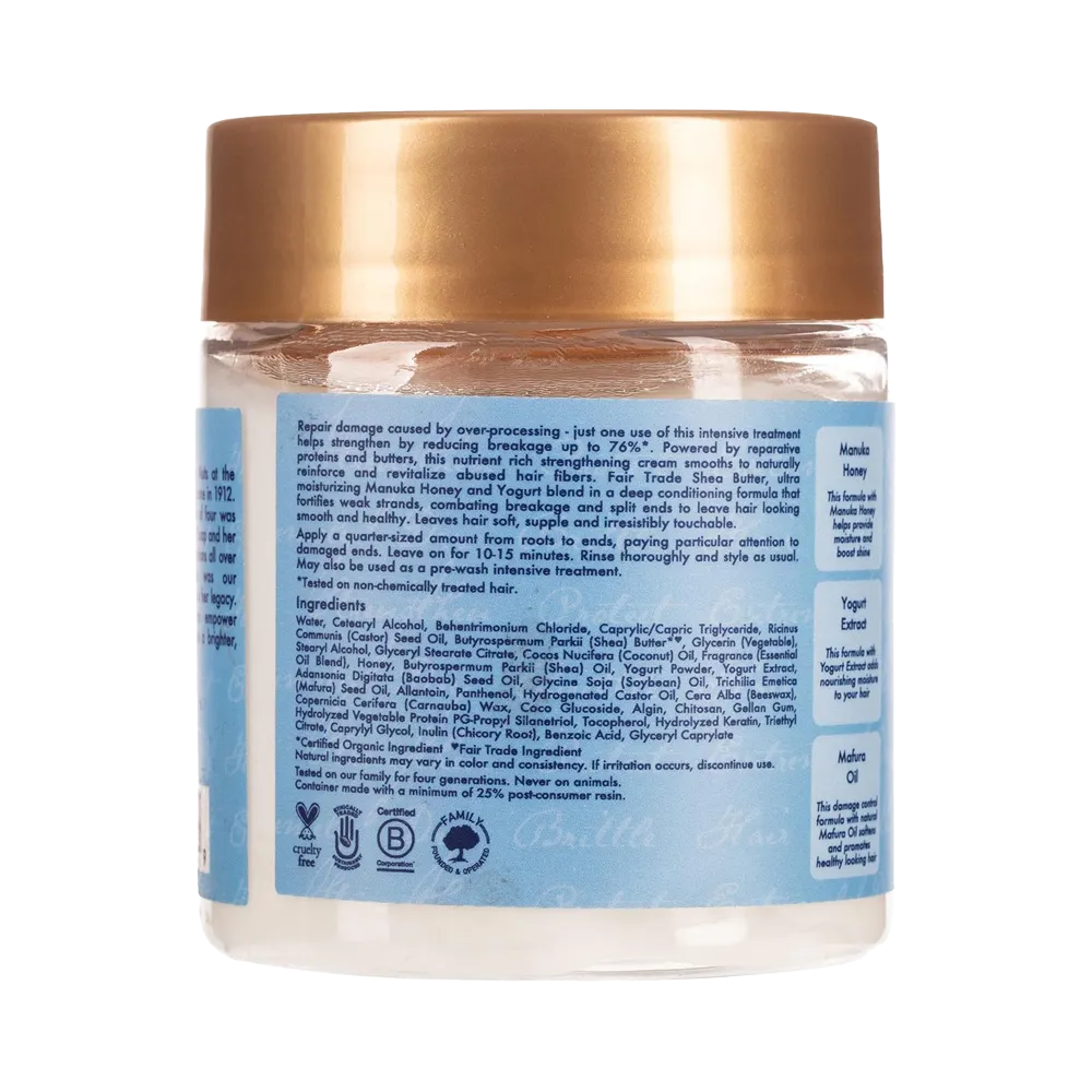 Shea Moisture Manuka Honey & Yogurt Hydrate + Repair Protein-Strong Treatment - 227 g thumbnail 2