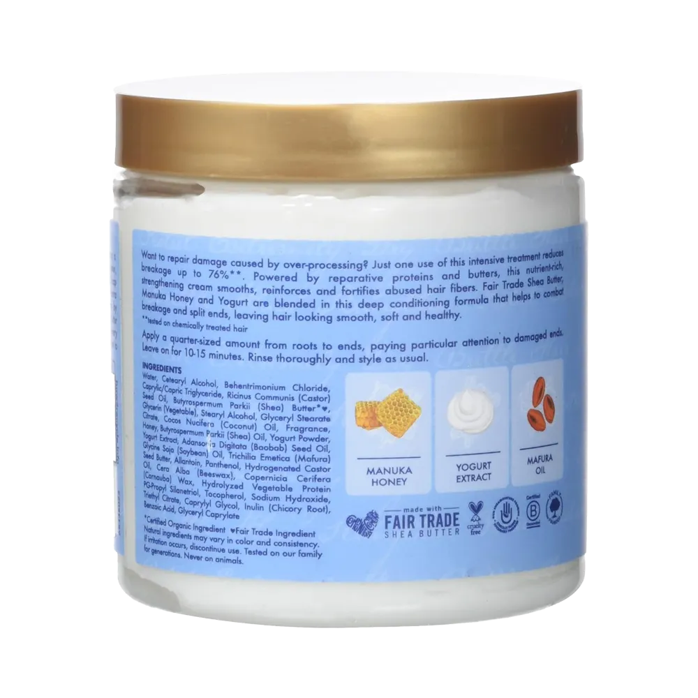 Shea Moisture Manuka Honey & Yogurt Hydrate + Repair Protein-Strong Treatment - 227 g thumbnail 4