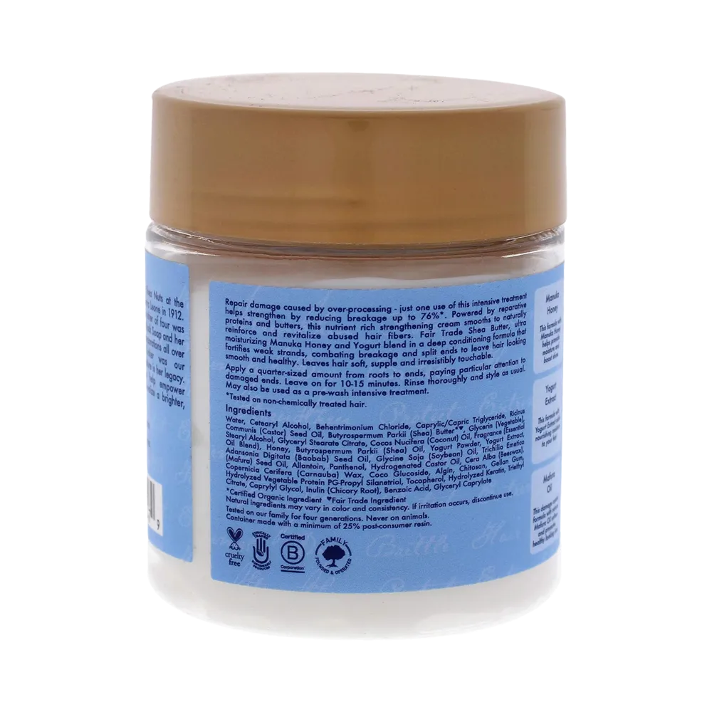 Shea Moisture Manuka Honey & Yogurt Hydrate + Repair Protein-Strong Treatment - 227 g thumbnail 6