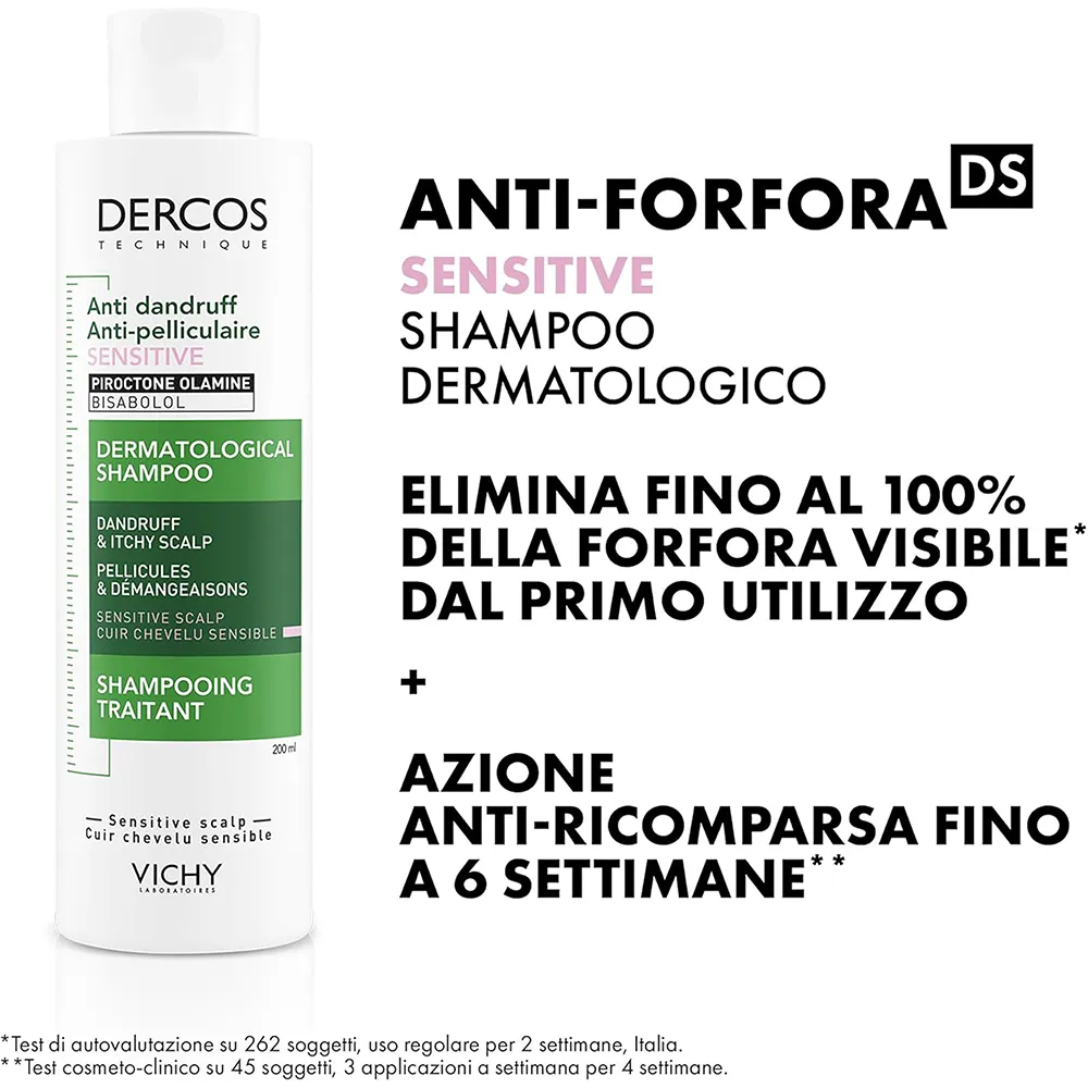 VICHY Dercos Technique Anti-Dandruff Sensitive Scalp Shampoo - 200 ml thumbnail 2