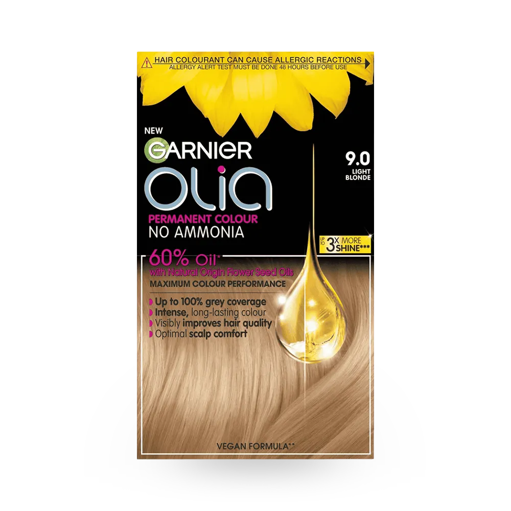 Garnier Olia Permanent Hair Color - 9.0 Light Blonde thumbnail 1
