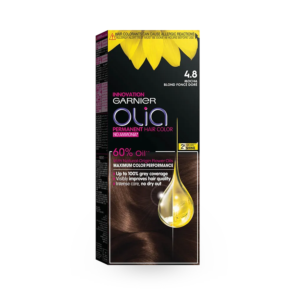 Garnier Olia Permanent Hair Color - 4.8 Mocha thumbnail 1