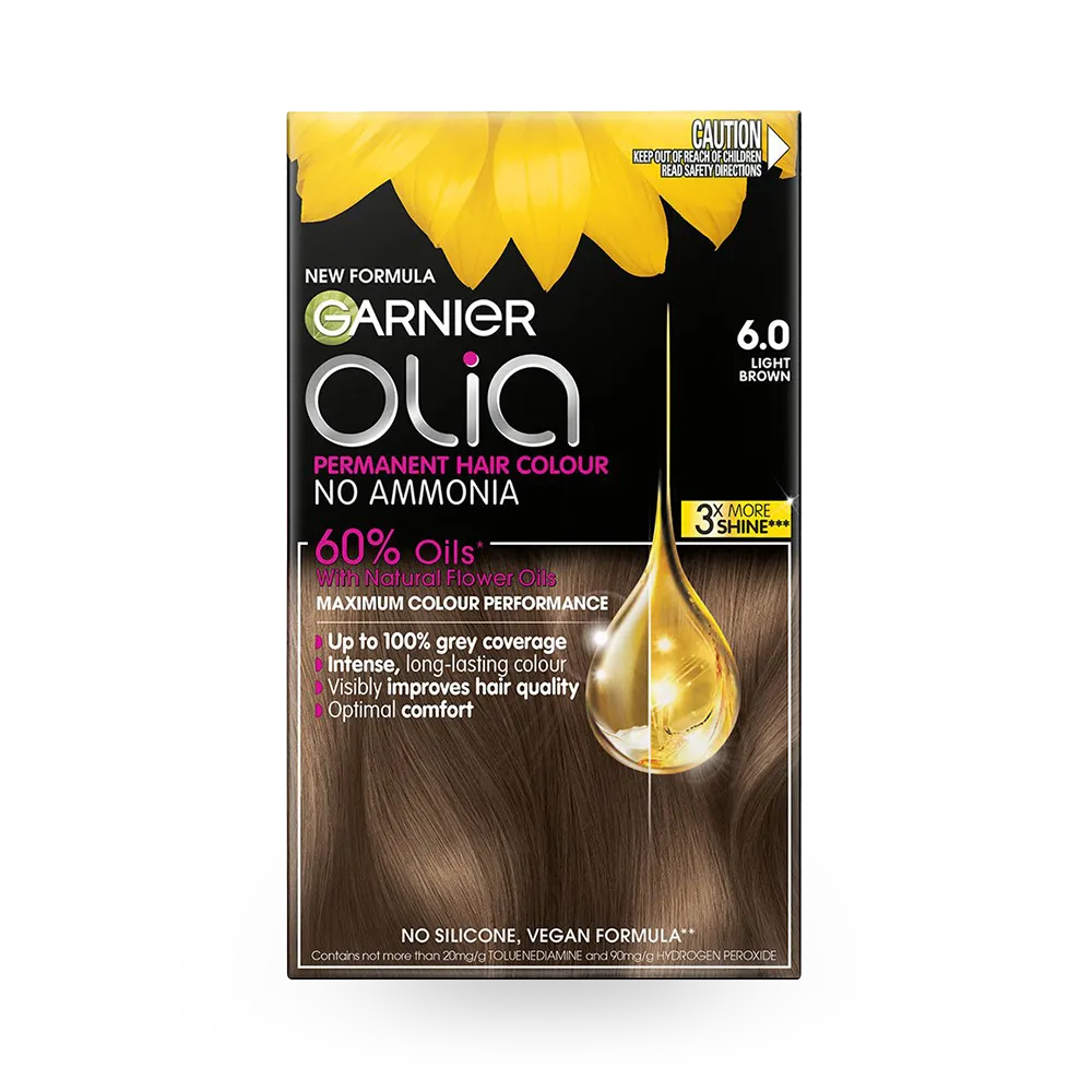 Garnier Olia Permanent Hair Color - 6.0 Light Brown  thumbnail 1