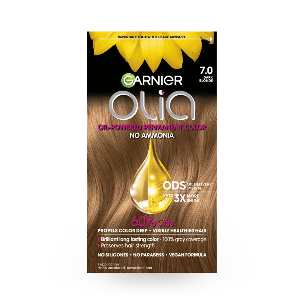 Garnier Olia Permanent Hair Color - 7.0 Dark Blonde thumbnail 1