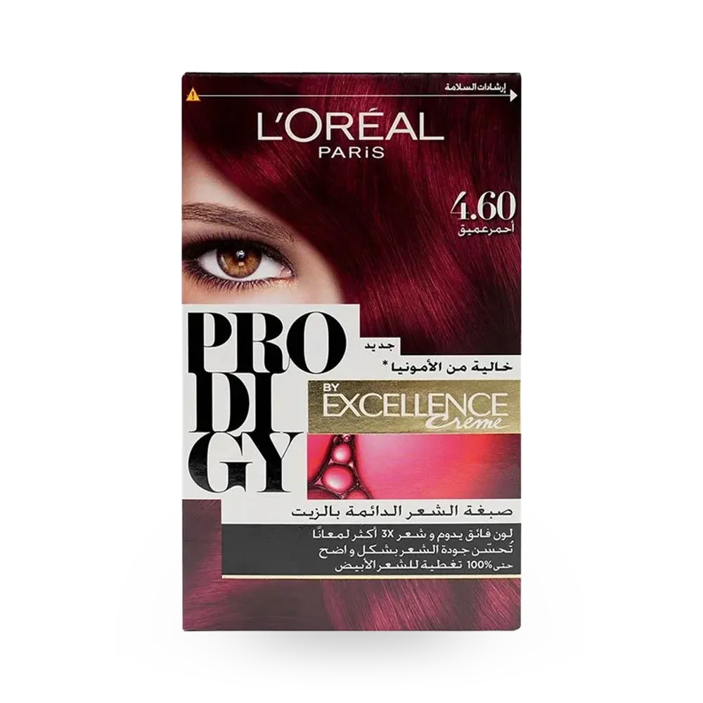 L'Oreal Paris Prodigy Permanent Oil Hair Color - 4.60 Red Hair thumbnail 1