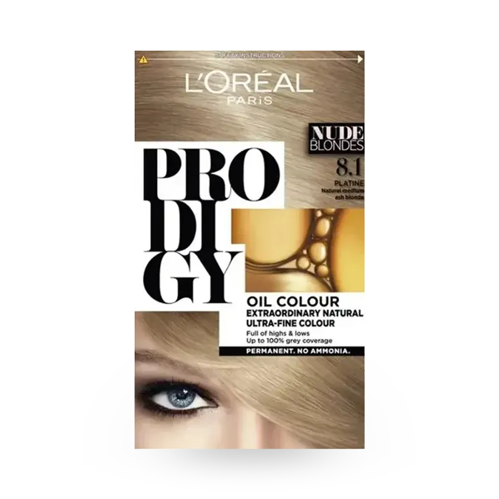 L'Oreal Paris Prodigy Permanent Oil Hair Color - 8.1 Light Ash Blonde thumbnail 1