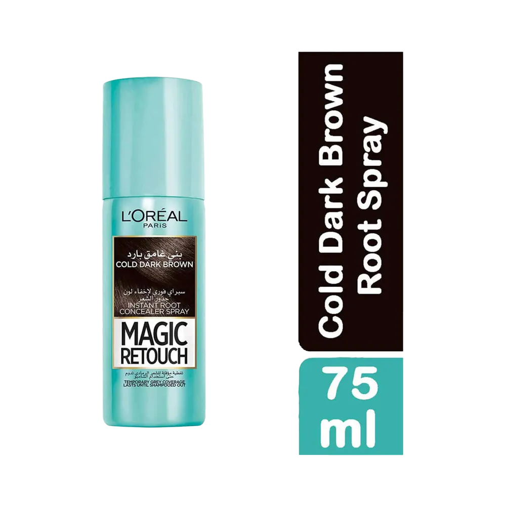 L'Oreal Paris Magic Retouch Instant Root Concealer Spray - Cold Dark Brown (75 ml) thumbnail 1
