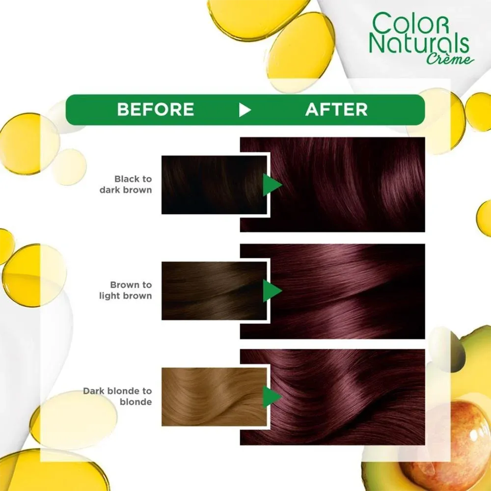 Garnier Color Naturals Creme Nourishing Permanent Hair Color - 4.6 Burgundy (60ml+40ml+12ml) thumbnail 3