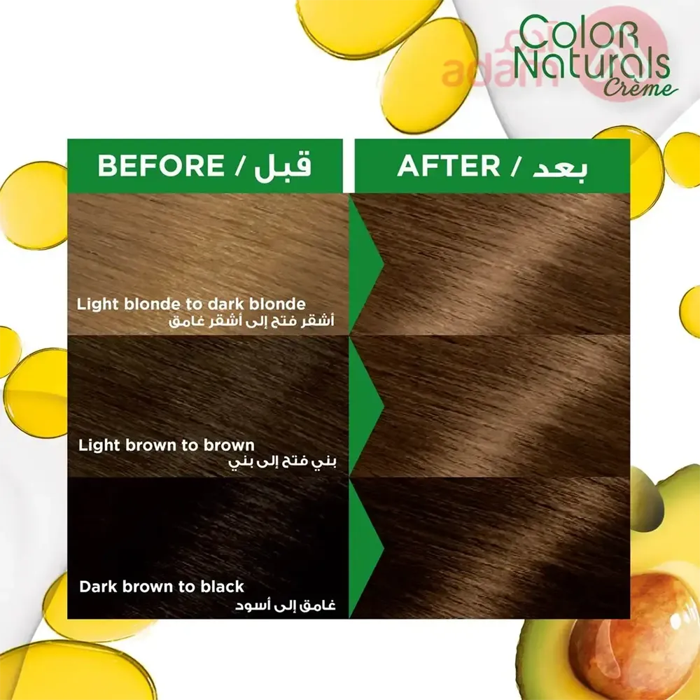 Garnier Color Naturals Creme Nourishing Permanent Hair Color - 6.1 Dark Ash Blonde (60ml+40ml+12ml) thumbnail 3