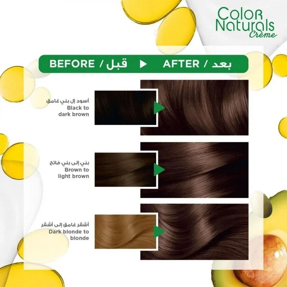 Garnier Color Naturals Creme Nourishing Permanent Hair Color - 5 Light Brown (60ml+40ml+12ml) thumbnail 3