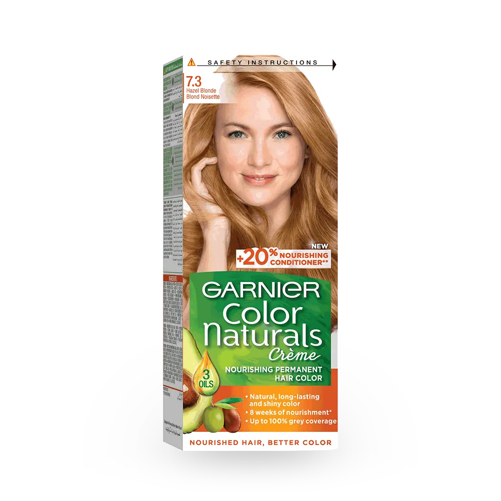 Garnier Color Naturals Creme Nourishing Permanent Hair Color - 7.3 Hazel Blonde thumbnail 1