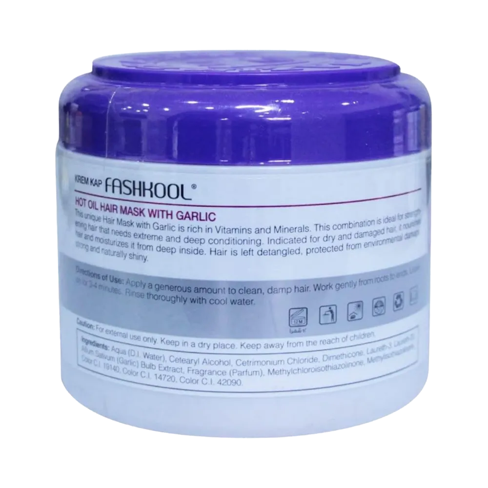 Krem Kap Fash Kool Hot Oil Hair Mask Garlic Extract - 500 ml thumbnail 2