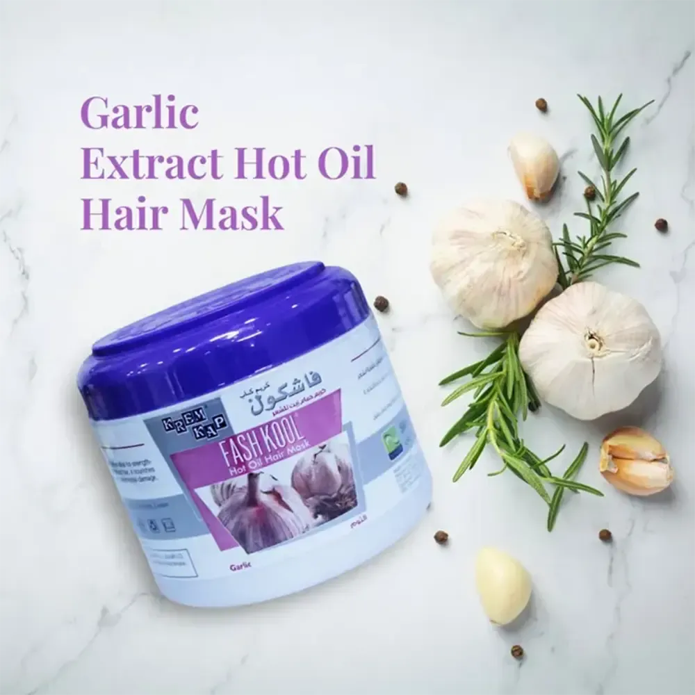 Krem Kap Fash Kool Hot Oil Hair Mask Garlic Extract - 500 ml thumbnail 3