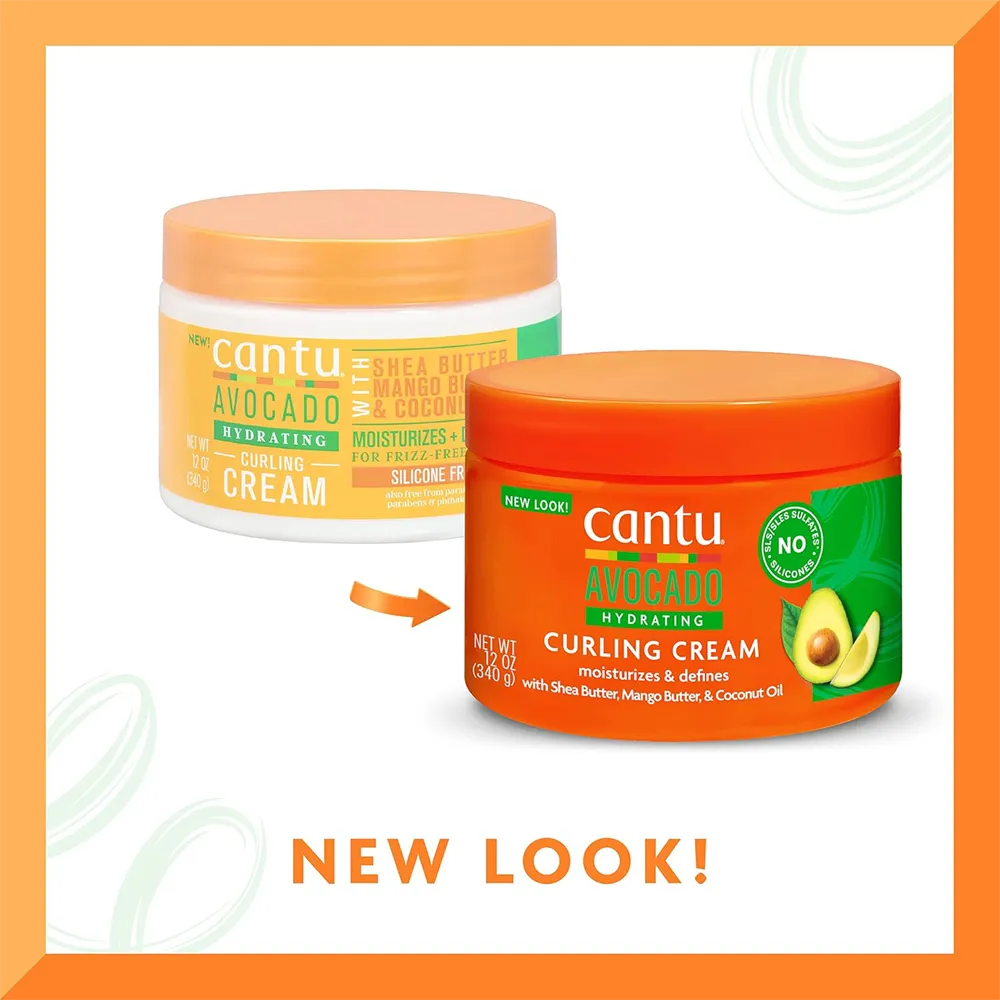 Cantu Avocado Hydrating Curling Cream - 340 g thumbnail 4