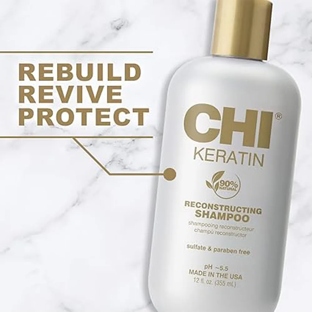 CHI Keratin Reconstructing Shampoo - 355 ml thumbnail 2