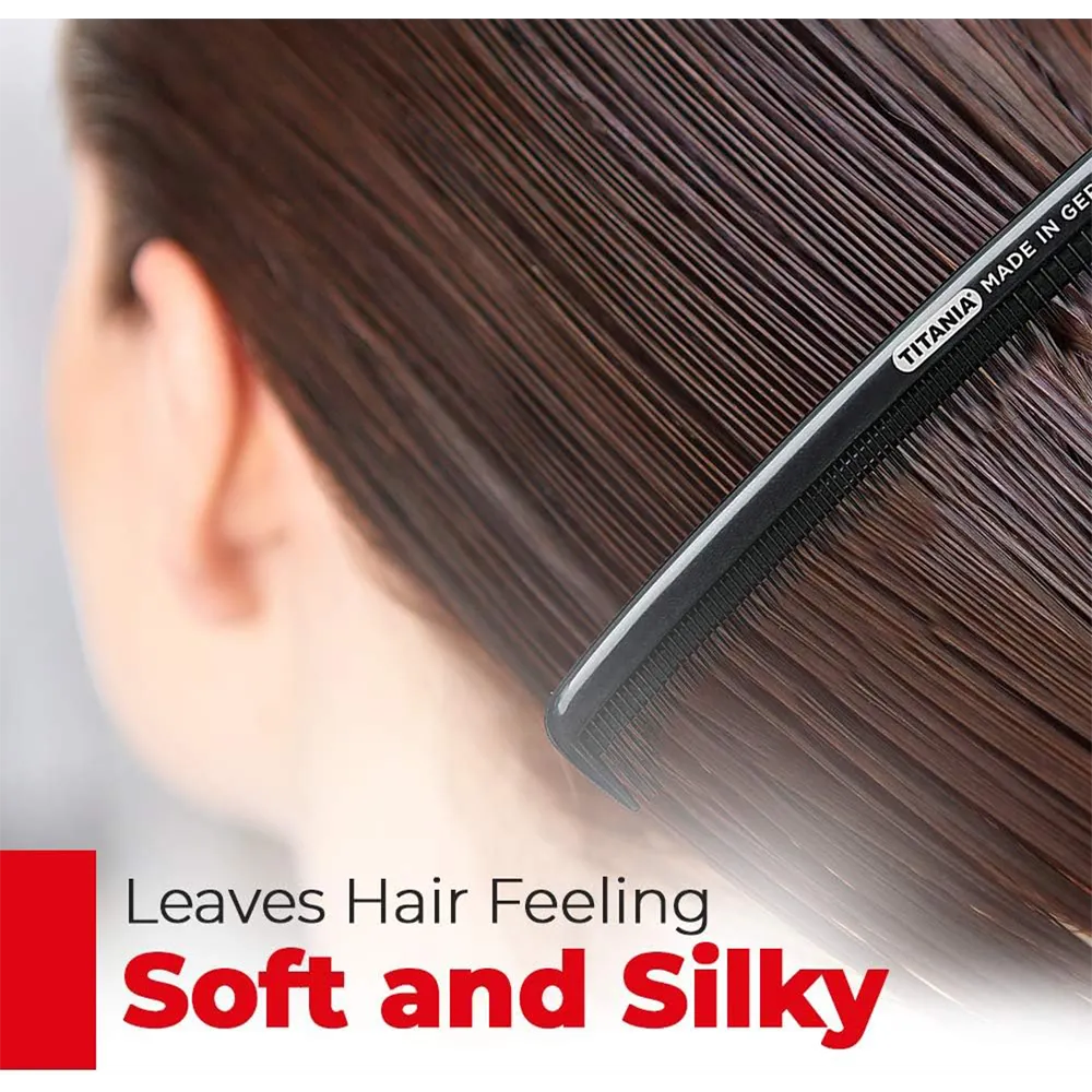 TITANIA Hair Care Comb 1801/4 - Black & White thumbnail 4