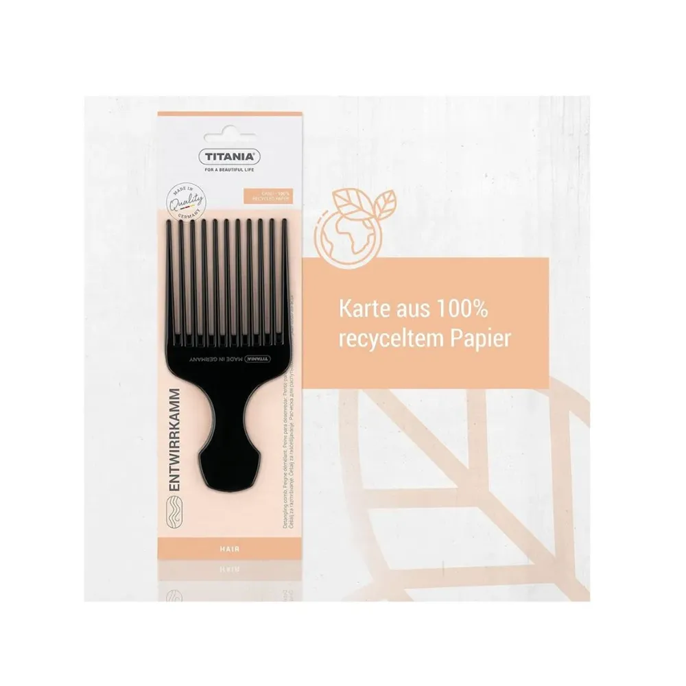 TITANIA Afro Hair Care Comb 1805/2 - Black thumbnail 2
