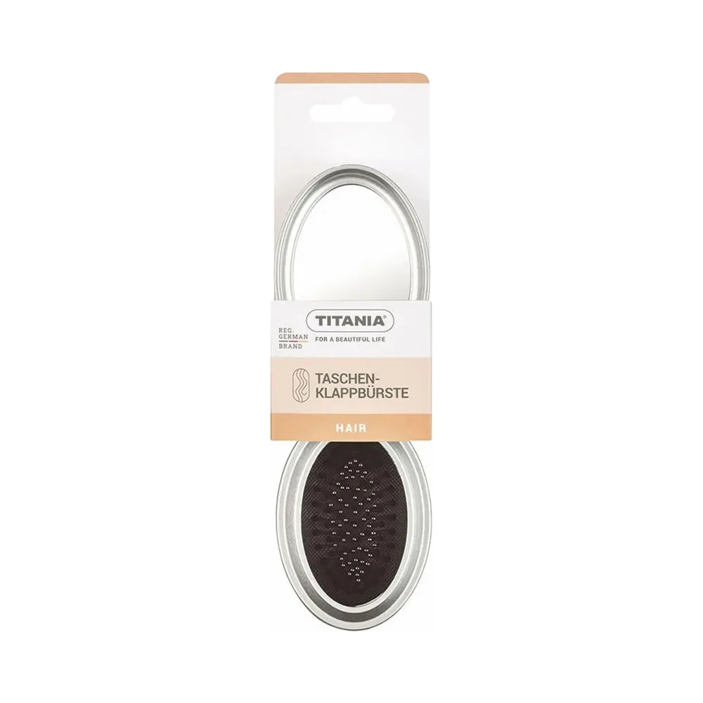 TITANIA Hair Brush With Mirror 1776 - Silver thumbnail 2
