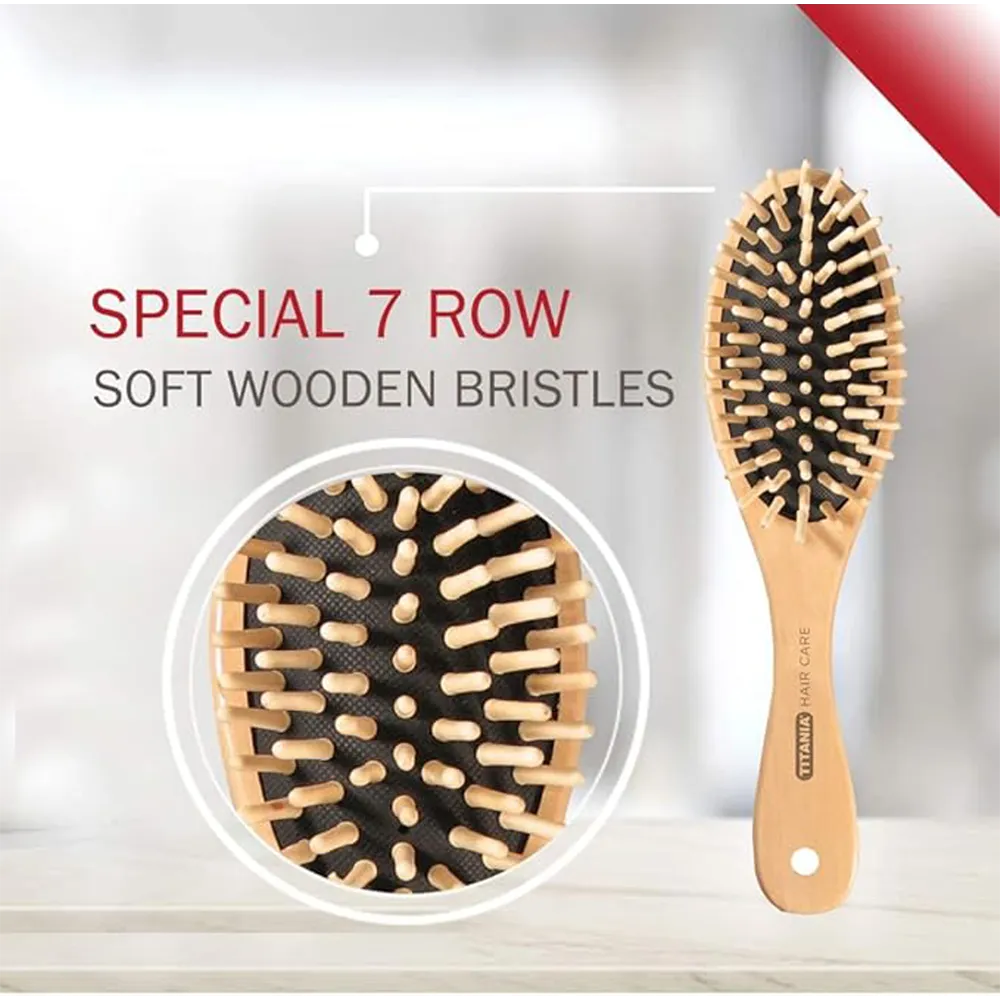 TITANIA Pneumatic Wooden Brush 2821 - Beige thumbnail 4