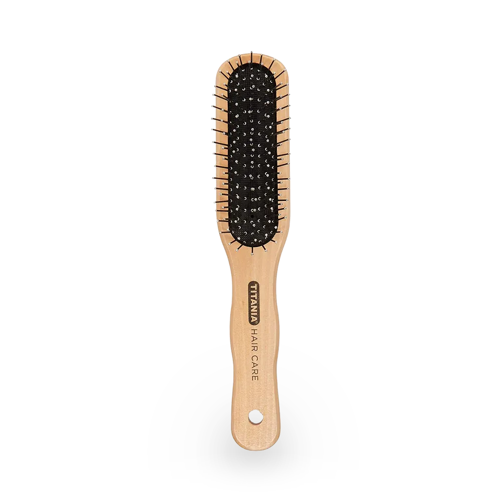 TITANIA Wooden 7 Rows Wire Massage Brush Square 2826 - Beige thumbnail 1