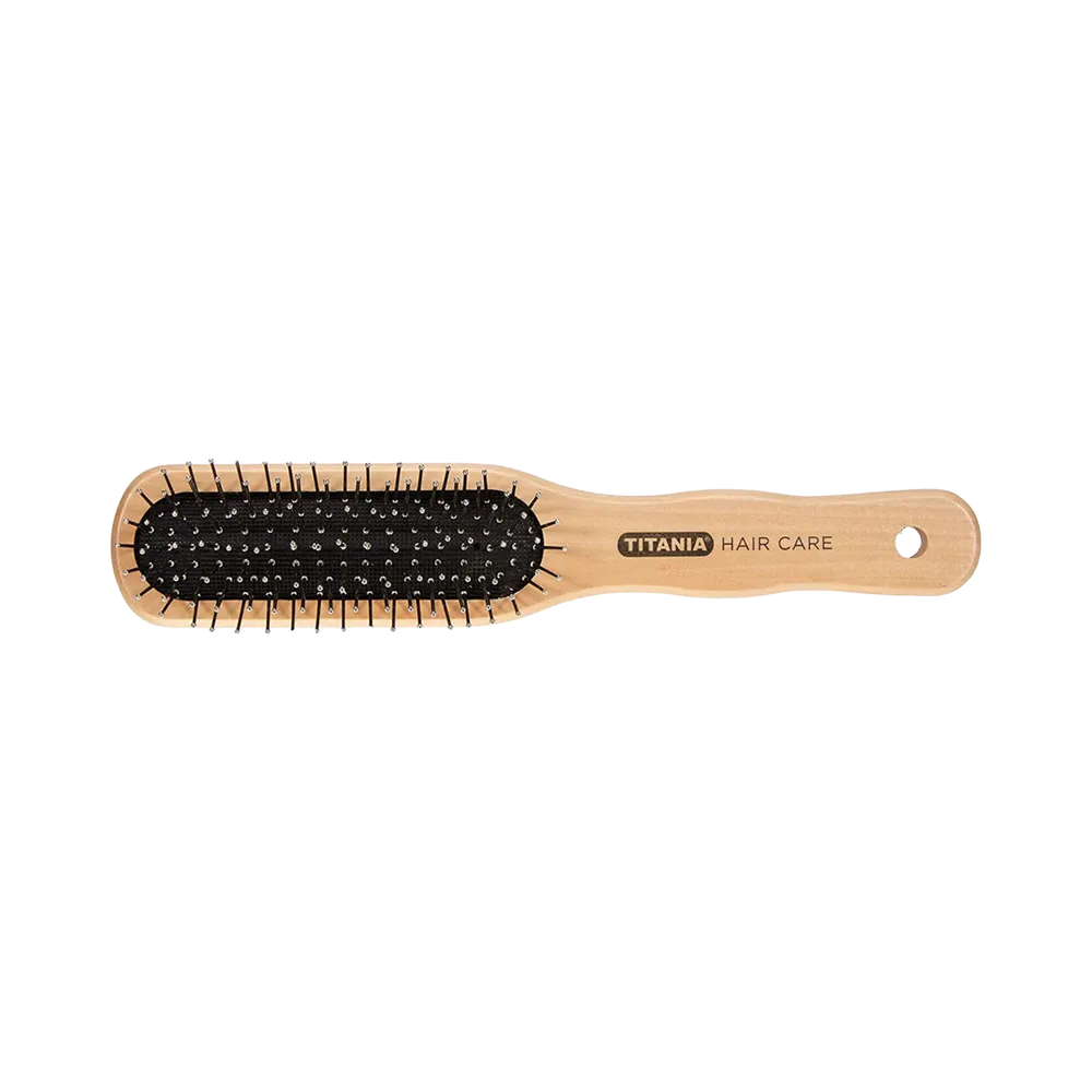TITANIA Wooden 7 Rows Wire Massage Brush Square 2826 - Beige thumbnail 2