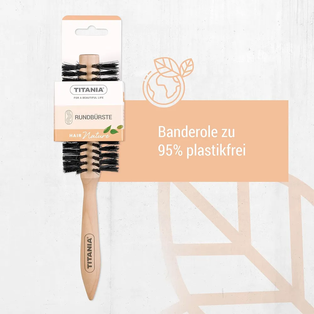TITANIA Wooden Hair Brush 2827 - Beige thumbnail 6