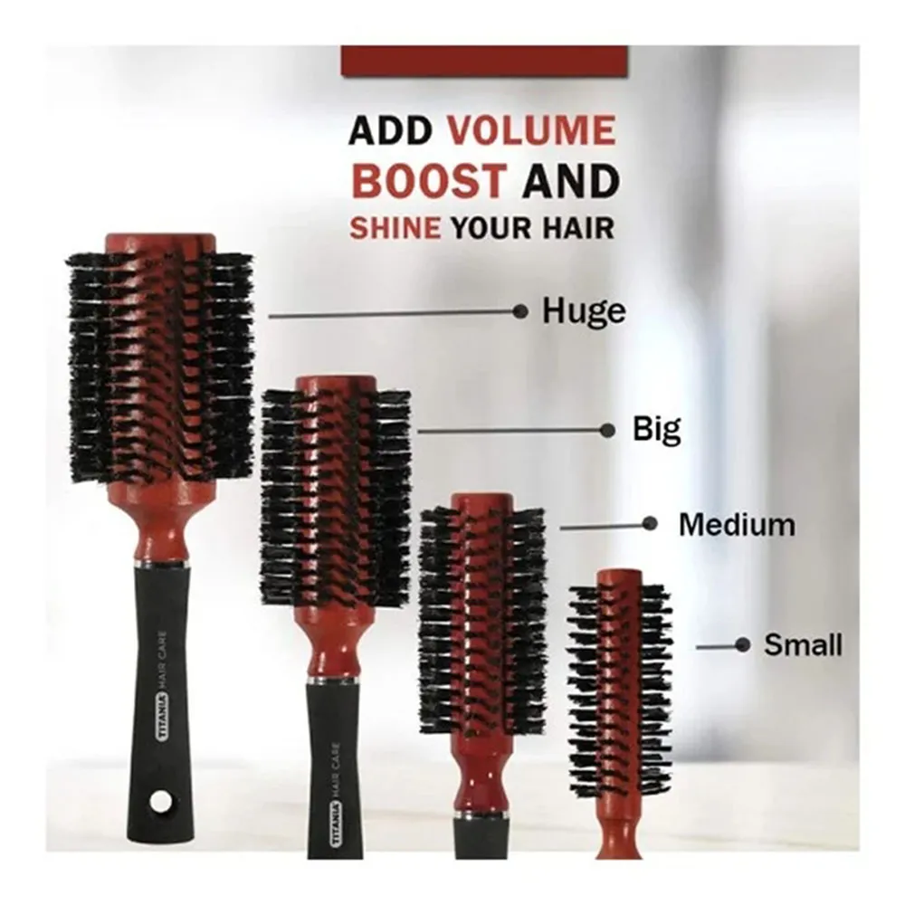TITANIA Detangling Hair Brush 1784 - Black thumbnail 2