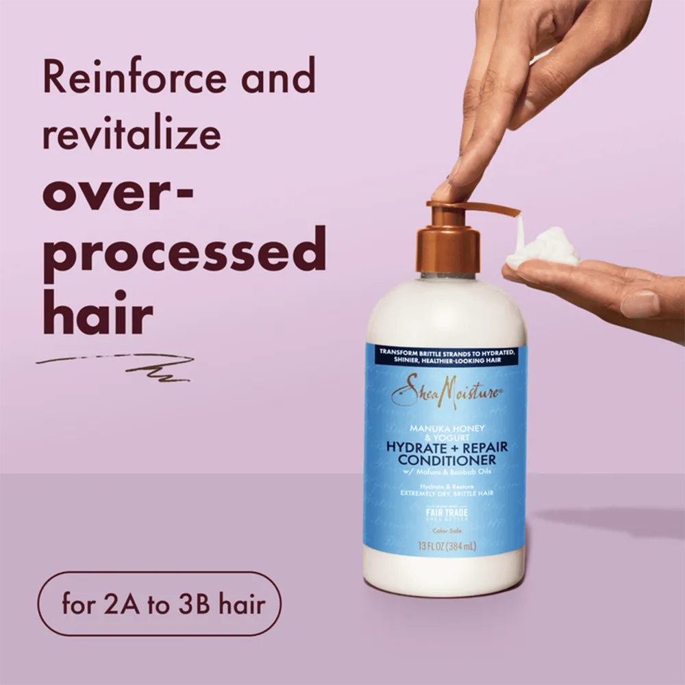 Shea Moisture Manuka Honey & Yogurt Hydrate + Repair Conditioner - 384 ml thumbnail 4