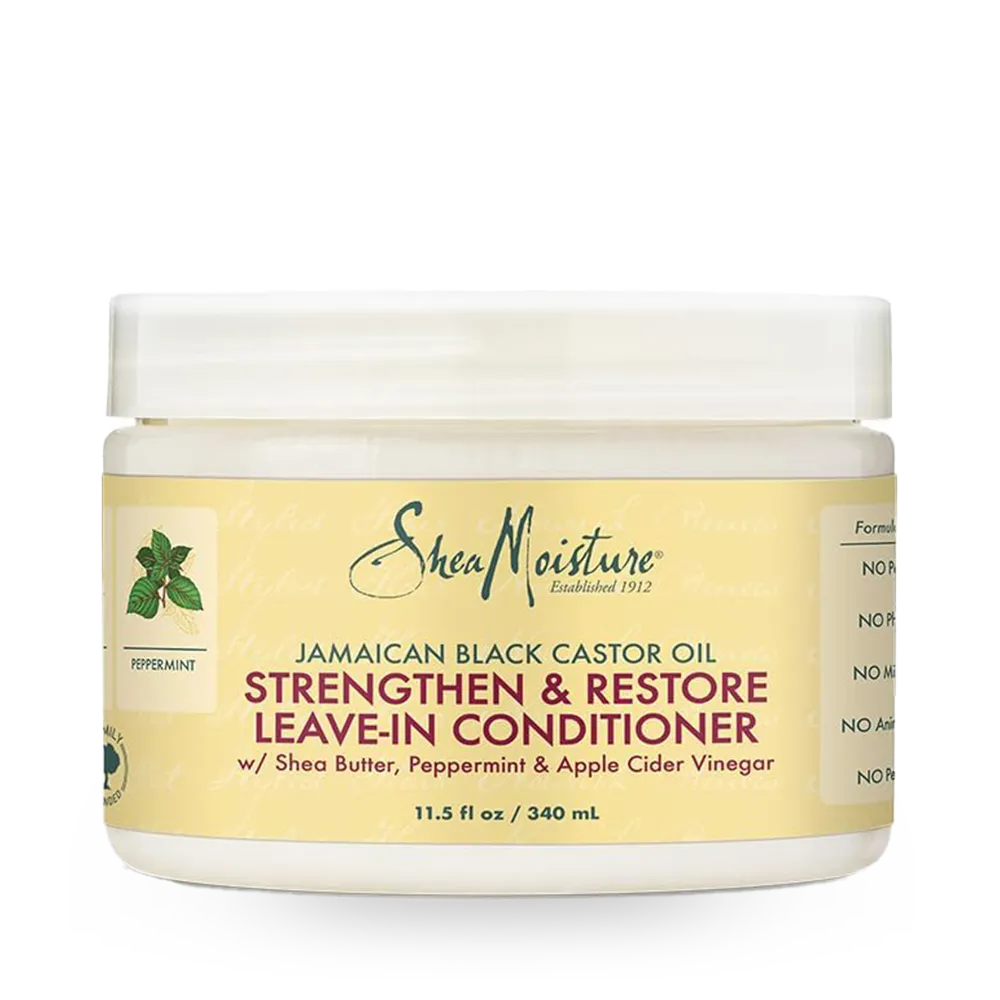 Shea Moisture Leave In Conditioner for Damaged Hair 100% Pure Jamaican Black Castor Oil - 340 ml thumbnail 1