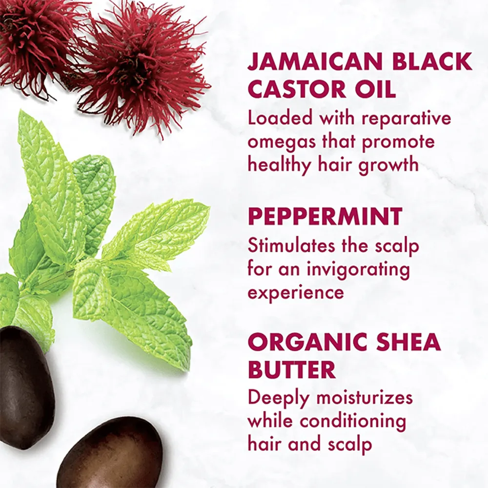 Shea Moisture Leave In Conditioner for Damaged Hair 100% Pure Jamaican Black Castor Oil - 340 ml thumbnail 2