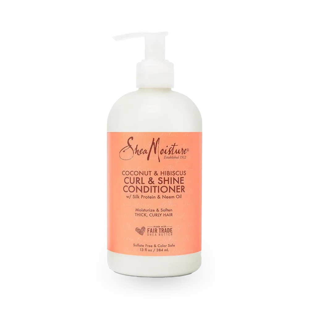 Shea Moisture Coconut & Hibiscus Curl & Shine Hair Shampoo - 384 ml thumbnail 1