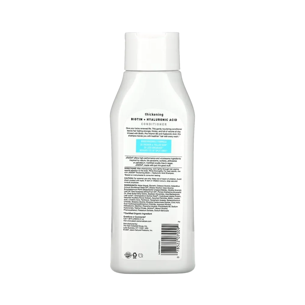 JASON Thicken & Restore Biotin + Hyaluronic Acid Conditioner - 473 ml thumbnail 2