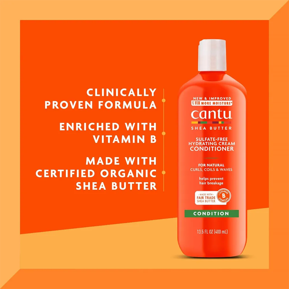 Cantu Hydrating Cream Conditioner - 400 ml thumbnail 4