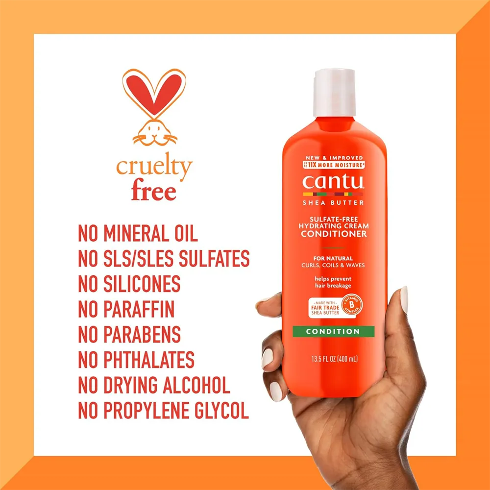 Cantu Hydrating Cream Conditioner - 400 ml thumbnail 6